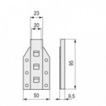 CAJETIN R20 A50 RESORTE COMPAS TAPICERÍA  PARA RESORTES DE ANCHO PALA DE 20mm. CAJETIN R20 A50 RESORTE COMPAS TAPICERÍA  PARA RESORTES DE ANCHO PALA DE 20mm.
