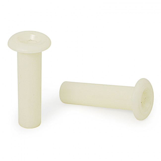TACO SOMBRERETE LISO. PLÁSTICO. BLANCO. PARA CANAPÉ. DIÁMETRO INTERIOR 7MM - Q&Q