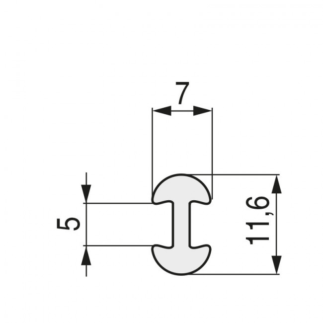 PERFIL TAPAGRAPA HOKE. PLÁSTICO. BEIGE - Q&AMPQ