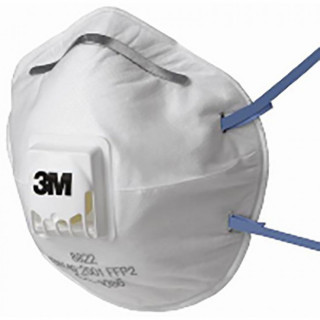 MASCARILLA RESPIRATORIA MOLDEADA 8822. FFP2. VÁLVULA DE EXHALACIÓN. EN 149:2001 + A1:2009 - 3M