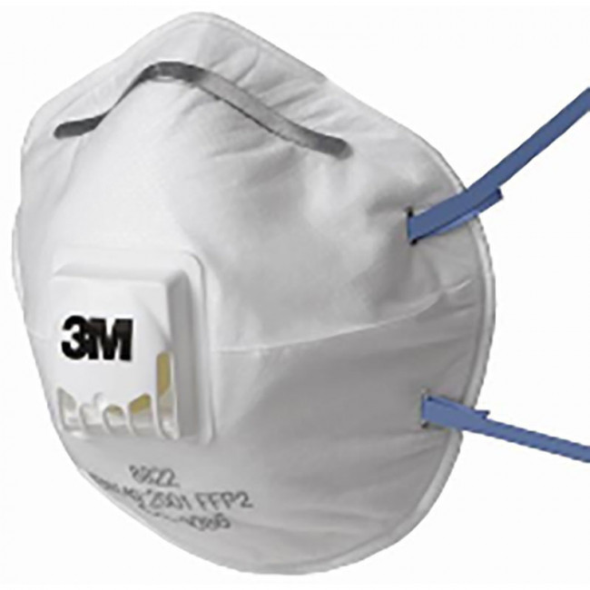 MASCARILLA RESPIRATORIA MOLDEADA 8822. FFP2. VÁLVULA DE EXHALACIÓN. EN 149:2001 + A1:2009 - 3M