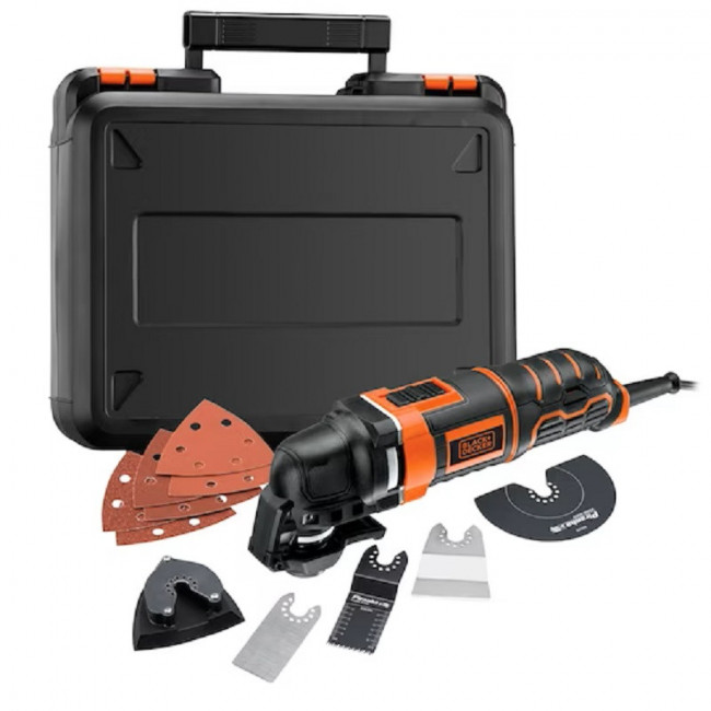 MULTIHERRAMIENTA OSCILANTE MT300KA. 300 W. CON CABLE. VELOCIDAD VARIABLE. SUPERLOK. ÁNGULO 2,8° - BLACK AND DECKER