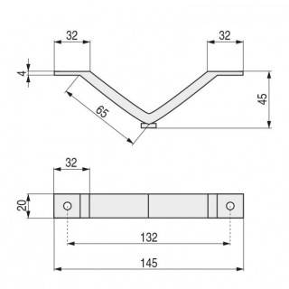 PATA METAL MASTER H45 V65 CROMO 2