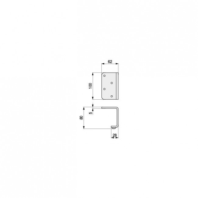 PATA METAL RUDY A100 H80  CROMO
