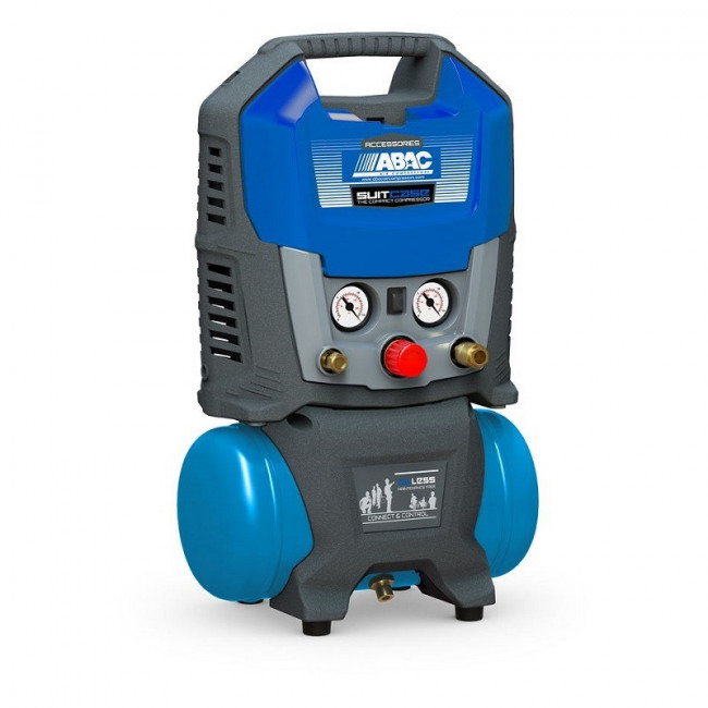 COMPRESOR PORTÁTIL SUITCASE. POTENCIA 1,5HP. CAPACIDAD DEPÓSITO 6L - ABAC