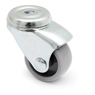 RUEDA GIRATORIA RODA A/PLAST.GRIS Ø30 TP ZINCADO 2