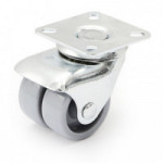 RUEDA GIRATORIA RUMBO ARO DOBLE PLASTICO Ø40 PLÁSTICO ZINCADO RUEDA GIRATORIA RUMBO ARO DOBLE PLASTICO Ø40 PLÁSTICO ZINCADO