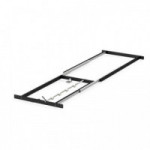 BASTIDOR DE MESA DE ACERO EXTENSIBLE CON VOLTEADOR Y PATA MÓVIL