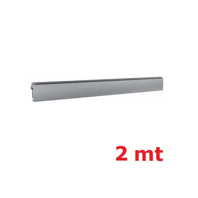 PERFIL DE ALUMINIO. ANODIZADO/LACADO. PLATA/GRIS. LONGITUD 2 M. ALTURA 40,2MM - ITALIANA FERRAMENTA