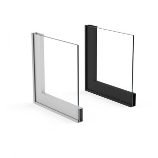 PERFIL ALUMINIO SIRIA 3,25M PLATA MATE PARA HACER VITRINAS. SIN JUNQUILLO. 2