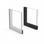 PERFIL ALUMINIO SIRIA 3,25M PLATA MATE PARA HACER VITRINAS. SIN JUNQUILLO.