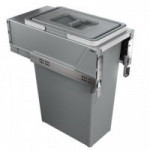 CUBO BASURA EXTRAIBLE DE 35 LITROS. MODELO BLOCK 2.0. PARA MÓDULOS DE 300. COLOR ANTRACITA