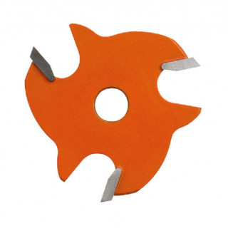 FRESA CIRCULAR PARA MADERA. CARBURO MICROGRANO. RESINA PTFE ANARANJADA. RANURA 2,5 MM - CMT