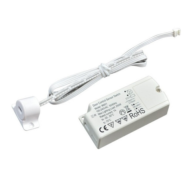 CON SENSOR ON VISTA 10cms (DOOR CONTROL) ALK 100-240V ACODADO 50-60Hz, 2mts DE CABLE.