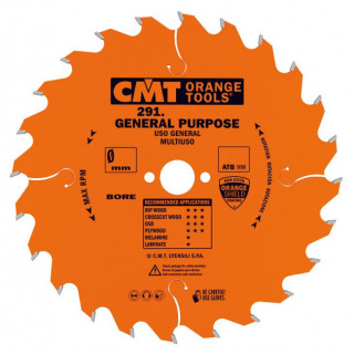 SIERRA CIRCULAR SERIE 291 GENERAL PURPOSE. METAL DURO. PARA MADERA. 24 DIENTES - CMT