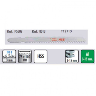 5 HOJAS CALAR ALUM/URALITA 5509 T127D ALUMINIO METAL NO FERROSO PLAST.URALITA