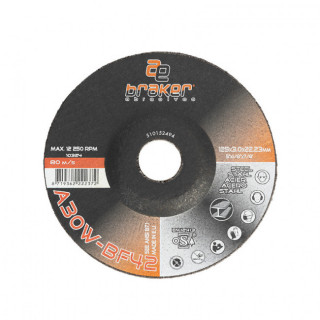 DISCO CORTAR ACERO BRAKER 125-3-22 CWA24-BF42 CENTRO HUNDIDO