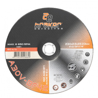 DISCO CORTAR ACERO 230 X 2,5 X 22,23 MM TYROLIT