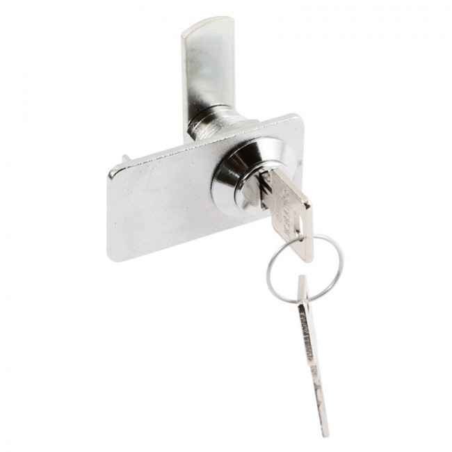 CERRADURA DE PUERTA DE CRISTAL CROMO - OJMAR
