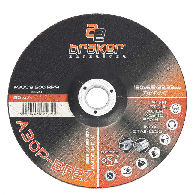 DISCO REPASAR BRAKER 180-6,4-22 A30P