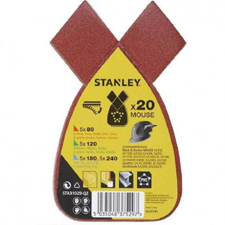 LIJAS DE RECAMBIO PARA MOUSE. GRANULOMETRÍA SURTIDA. FORMATO TRIANGULAR - STANLEY