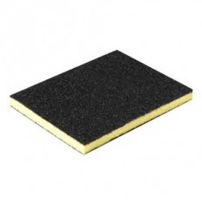 ESPONJA LIJA DOBLE CARA. P100. RECTANGULAR. ESPUMA O GOMA EXPANDIDA. 120X98X13MM