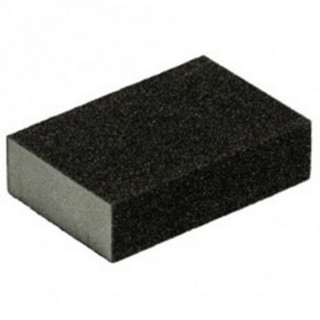 TACO LIJA DOBLE CARA. GRANO P60. MATERIAL ABRASIVO. 98 X 69 X 26 MM. BASE ELÁSTICA