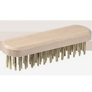CEPILLO MANUAL DE ALAMBRE. MADERA Y CERDAS METÁLICAS. USO ABRASIVO