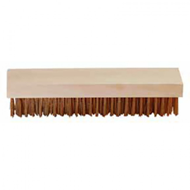CEPILLO MANUAL. FILAMENTOS DE ALAMBRE. BASE PLÁSTICA. RECTANGULAR ALARGADO