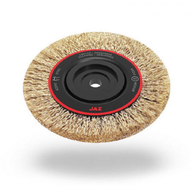 CEPILLO CIRCULAR TIPO RUEDA CT 5H. PARA AMOLADORA O PULIDORA. LIMPIEZA, DESBASTADO Y DECAPADO