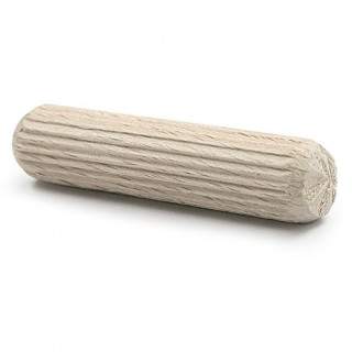 ESPIGA DE MADERA DE HAYA. CILÍNDRICA. ESTRIADA LONGITUDINALMENTE. PARA CARPINTERÍA. BOLSA DE 1000 UNIDADES