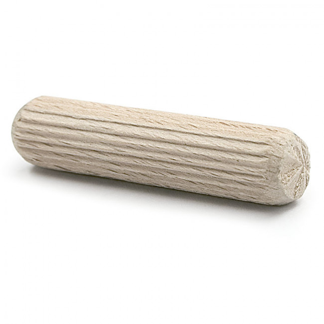 ESPIGA DE MADERA. PARA CARPINTERÍA. ESTRIADO LONGITUDINAL. DIÁMETRO 8MM. BOLSA 1000 UNIDADES
