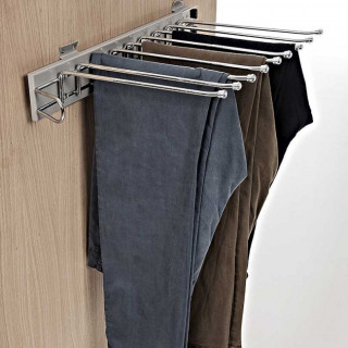 PANTALONERO LATERAL OPTIMA 9 POSICIONES CROMO IZQUIERDA 9PERCHAS. EXTRAIBLE. SUJ.LATERAL IZQUIERDA. 2
