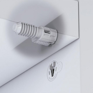 SOPORTE DE UNIÓN OCULTO SECRET MAXI. ENGANCHE AUTOMÁTICO. PLÁSTICO + ACERO - ITALIANA FERRAMENTA 2