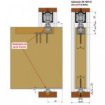 JUEGO DE ACCESORIOS PARA 2 PUERTAS PLAGABLES DE KLEIN. NK PAR 40. 3710