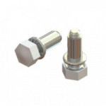 PIE NIVELADOR REGULABLE TRIPLO M6X20 BLANCO  TUERCA + TORNILLO M6-20 + TAPON BLANCO