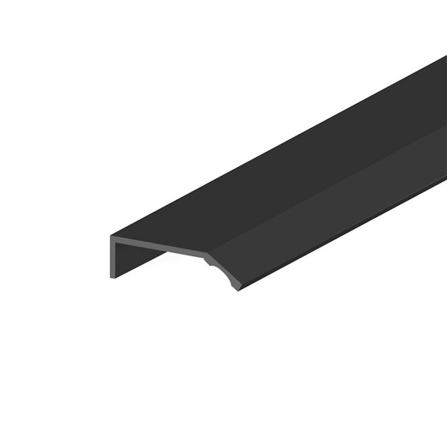 PERFIL TIRADOR ALUMINIO CAPRI 2,70 NEGRO MADERA  P/MADERA, ESPESOR MAX. 30-32mm.