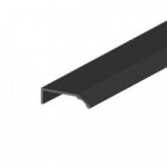 PERFIL TIRADOR ALUMINIO CAPRI 2,70 NEGRO MADERA  P/MADERA, ESPESOR MAX. 30-32mm.