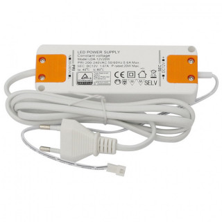 TRANSFORMADOR 20W LEDS 12V DC 130x46x14 IP20. CLASS 2.