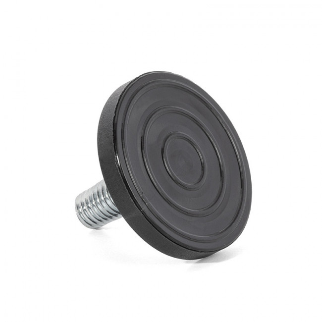 PIE NIV. TOFO Ø35 M8X15 H27 NEGRO CON RÓTULA  C/HUELLA ALLEN EN EL ESPARRAGO. PIE NIV. TOFO Ø35 M8X15 H27 NEGRO CON RÓTULA  C/HUELLA ALLEN EN EL ESPARRAGO.