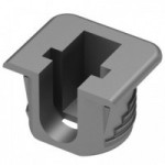 SOPORTE CAZOLETA FLIPPER. PLÁSTICO. GRIS. DIÁMETRO 15MM - ITALIANA FERRAMENTA