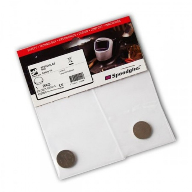 PILA CR2032. BLÍSTER DE 2 UNIDADES. PARA CARETA DE SOLDADURA. SPEEDGLAS OMNI 9000