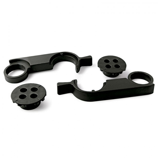 ENGANCHE UNIÓN PARA TABLERO DE MESA. PLÁSTICO. NEGRO