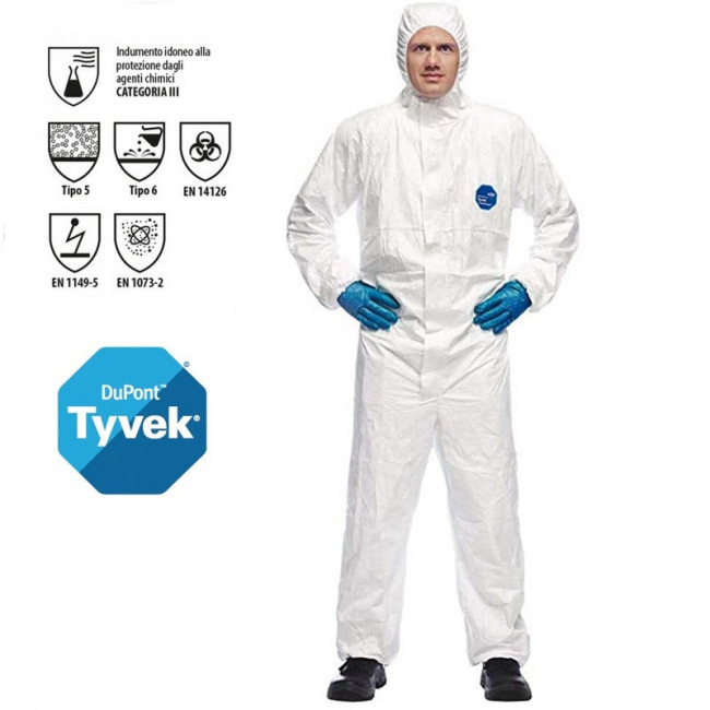 MONO DESECHABLE TYVEK CLASSIC XPERT CAT.III TIPO 5/6 TALLA M-XXL