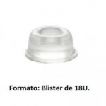 PARAGOLPES ADHESIVO DE POLIURETANO. TRANSPARENTE. ACRÍLICO SENSIBLE A LA PRESIÓN. BLÍSTER. 22,3 X 10,1 MM