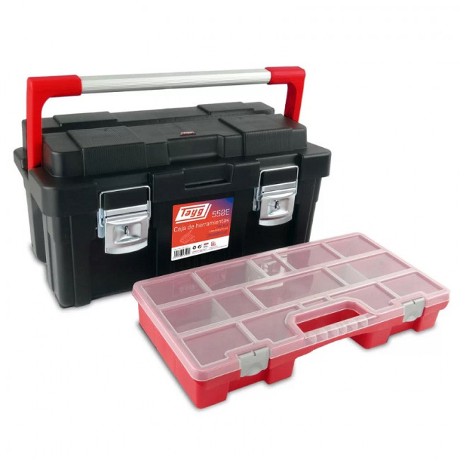 CAJA HERRAM.C/ESTUCHE TAYG MOD.550-E 550x300x275mm REF.171000