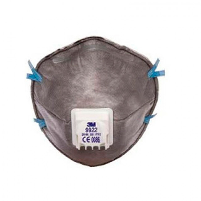 MASCARILLA AUTOFILTRANTE FFP2 3M 9922 PROTECCION 10X TLV OZONO