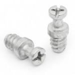 SOPORTE CAZOLETA EXCÉNTRICO. HIERRO ZINCADO. PARA SISTEMA ZAMEX. DIÁMETRO 6MM. RANURA EN CRUZ. LONGITUD 11MM