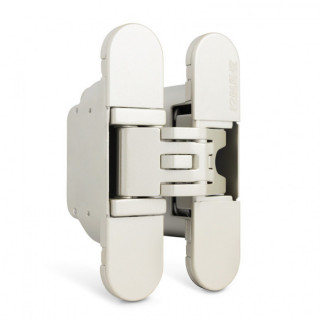 BISAGRA INVISIBLE KUBICA K6200 NIQUEL SATINADO   REGULACION 3D. 45Kgs/2 BIS. 95X60mm.