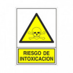 SEÑAL 309 PLAST.490x345 "RIESGO INTOX." RIESGO DE INTOXICACION